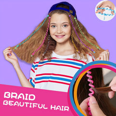 6pcs Girls Cartoon Twist Hair Clips for Party Performance
