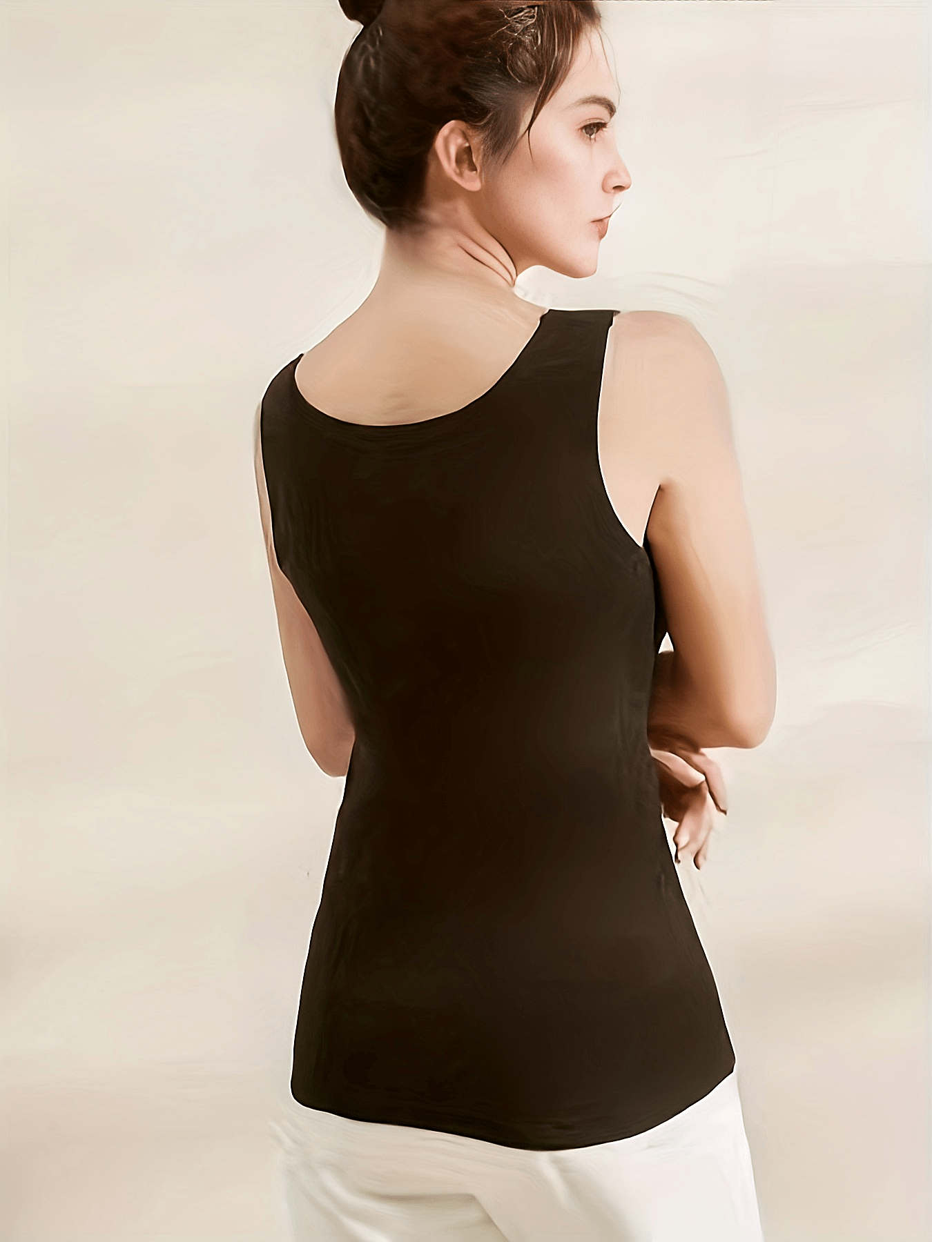 3pcs Contrast Mesh Tank Tops V Neck Slim Fit Thermal Top