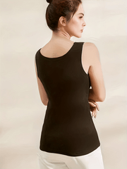 3pcs Contrast Mesh Tank Tops V Neck Slim Fit Thermal Top