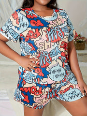Y2K Pop Art Print Pajama Set