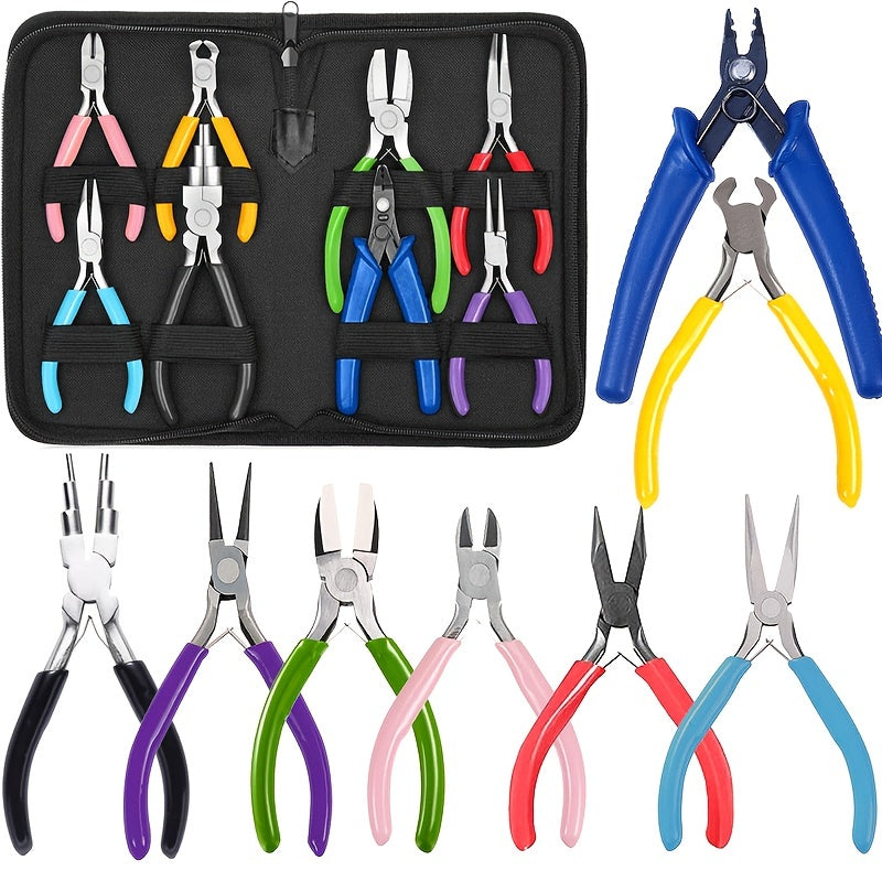 8pcs Jewellery Pliers Kit for Repairs and Crafts