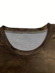 Leaf Pattern Men's Comfy Retro T-shirt