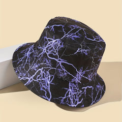Men's Purple Lightning Bucket Hat