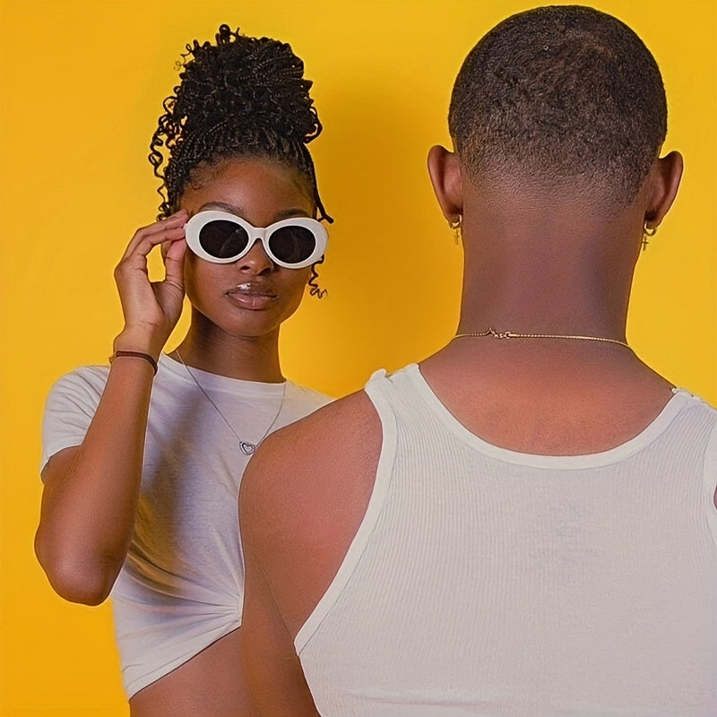 Y2K Sunglasses Punk Round Lens Glasses UV Protection