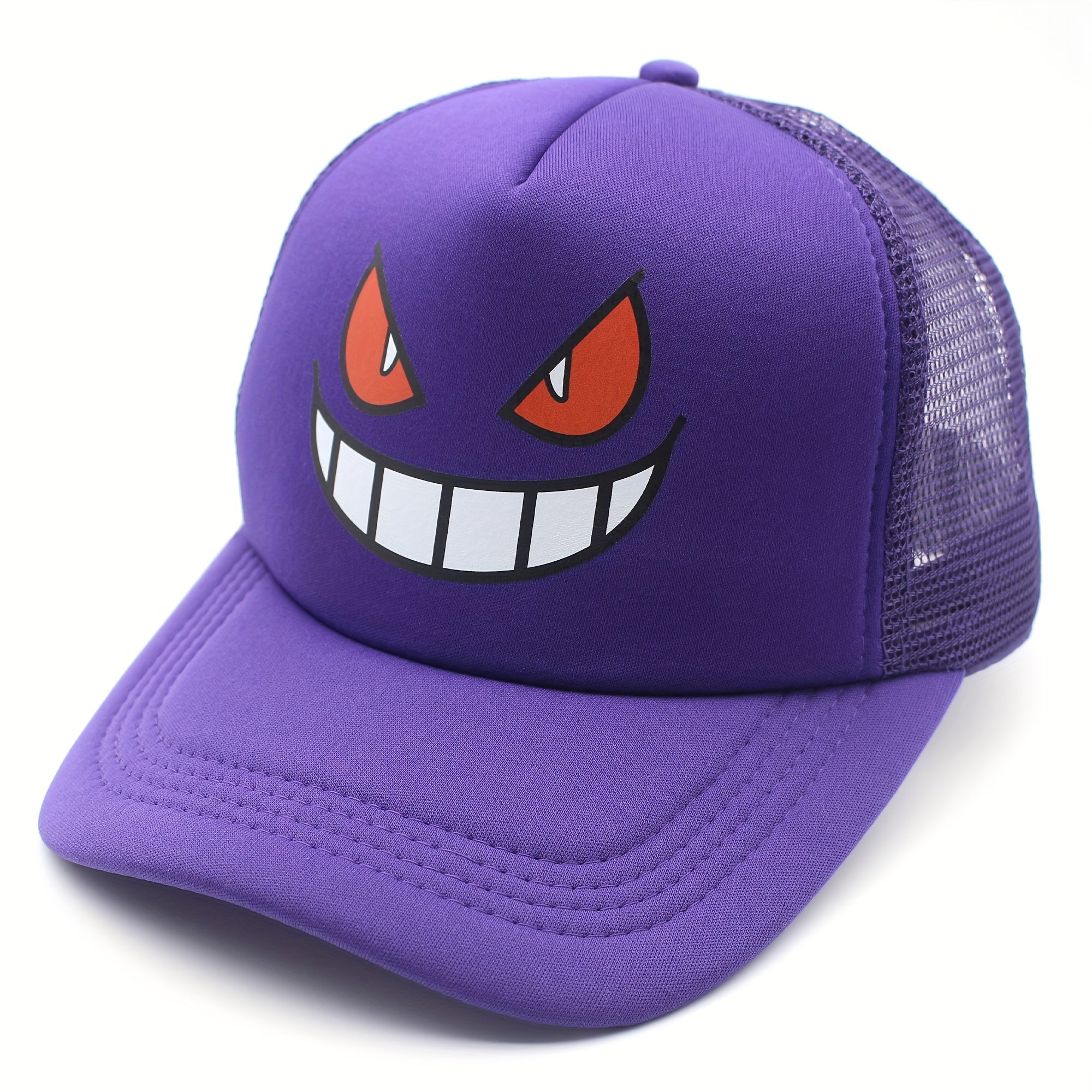 Anime Trucker Hat Baseball Caps Cartoon Funny Hat Adjustable Outdoor Mesh