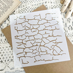 Wall Crack Plastic Stencil for DIY Scrapbooking Paper Card Decoration