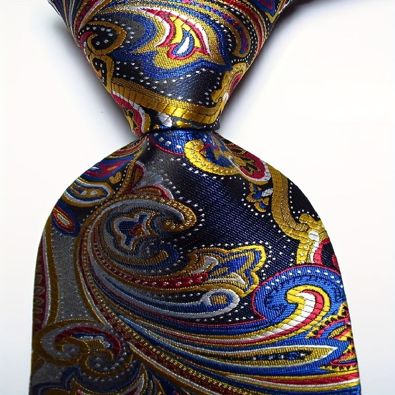 Men's Paisley Tie Floral Neckties For Wedding Party Business 54in Wide