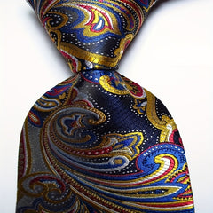 Men's Paisley Tie Floral Neckties For Wedding Party Business 54in Wide