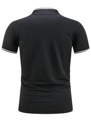 Men's Chovgan Print Golf Shirt Short Sleeve Business Casual Moisture Wicking