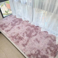 Ultra Soft Plush Tie Dyed Shaggy Rug Fluffy Throw Carpets