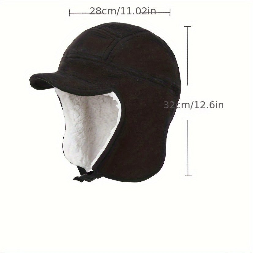 Windproof Hat With Ear Protection For Autumn And Winter Cycling