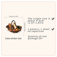 50pcs Cartoon Retro Style Graffiti Stickers for DIY Luggage Skateboard Decor