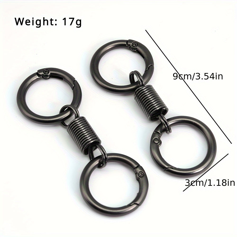 Creative Spring Keychain Carabiner Keyring Car Key Pendant