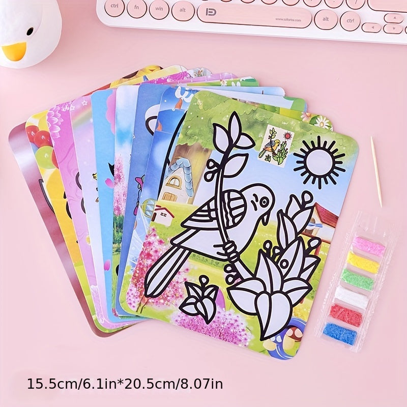 DIY Sand Painting Puzzle Handcraft Set