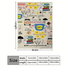Soft Warm Flannel Blanket for Sofa Bed Living Room Outdoor Travel