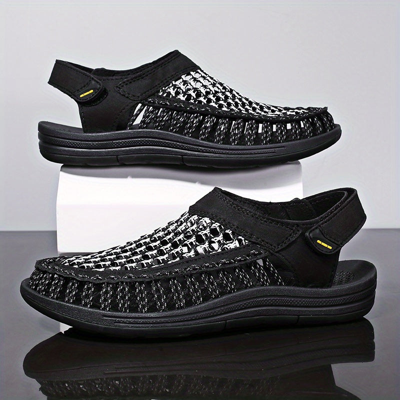 Men's Slip On Sandals Outdoor Lightweight Anti-skid Flat Sandals