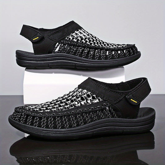 Men's Slip On Sandals Outdoor Lightweight Anti-skid Flat Sandals