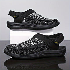 Men's Slip On Sandals Outdoor Lightweight Anti-skid Flat Sandals