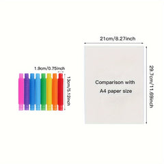 24pcs Colorful Telescopic Tube Party Toys Finger Motor Training Creative