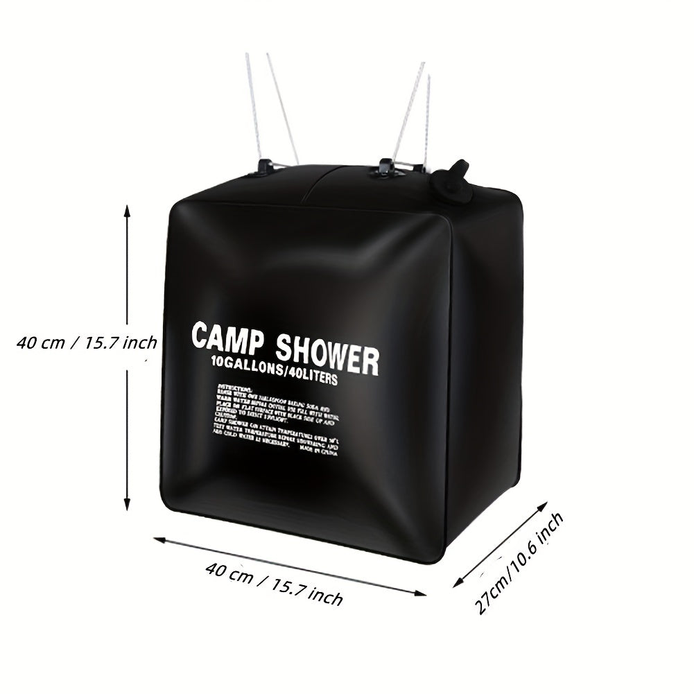40L Solar Shower Bag w/ On/Off Switch Shower Head - Camping, Beach