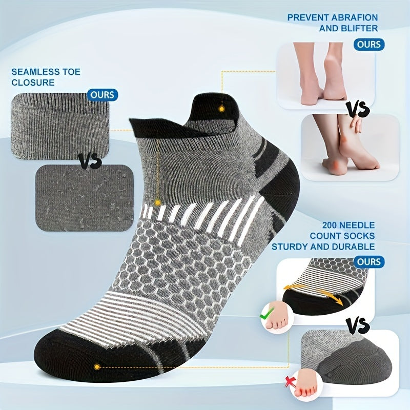 Men's Cushion Ankle Socks for Sports, 3 Pairs