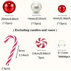 Heart Shaped Pearl Vase Filler for Wedding Birthday Christmas