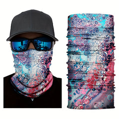 Watercolor Printed Outdoor Headband Sports Mask for Riding