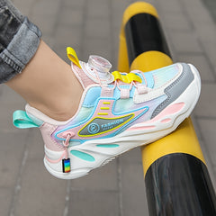Kid's Chunky Shoes With Rotating Buckle Non Slip Sneakers