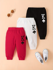 Baby Letter Graphic Sweatpants Kid's Casual Trousers