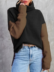Turtle Neck Pullover Sweater for Women