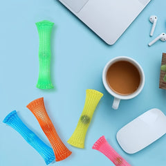 Bendable Woven Mesh with Marble, Sensory Relax Toy, Mixed Colors