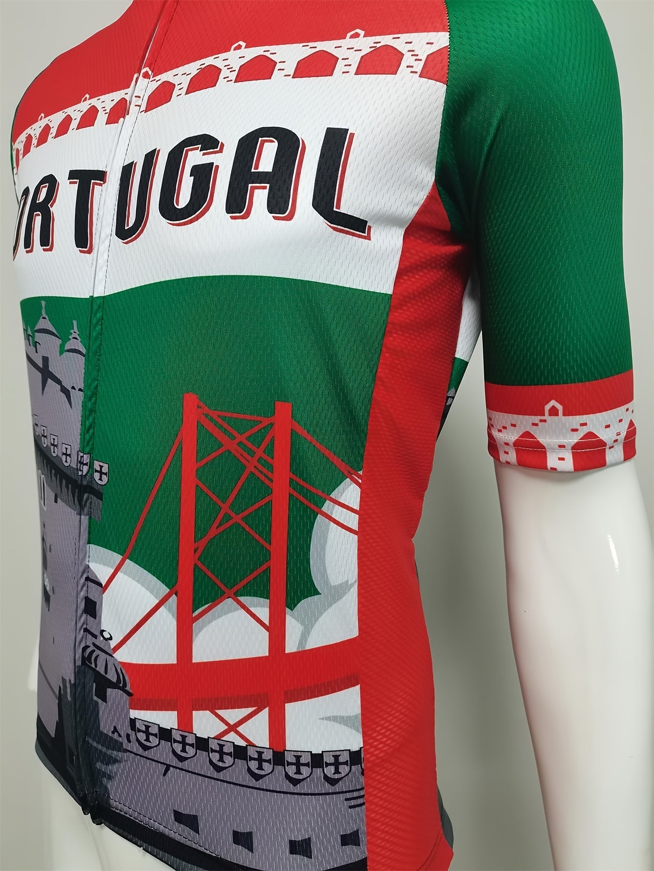 Portugal Themed 3D Print Cycling Jersey