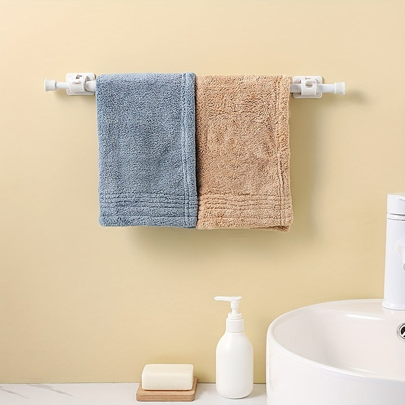 1pc Spring Loaded Curtain Rod Extendable Telescopic Tension Pole Shower Rail