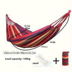 Portable Canvas Hammock for Indoor Outdoor Camping