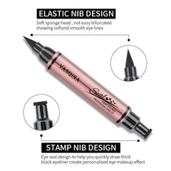 2-In-1 Waterproof Eyeliner Stamp Pencil