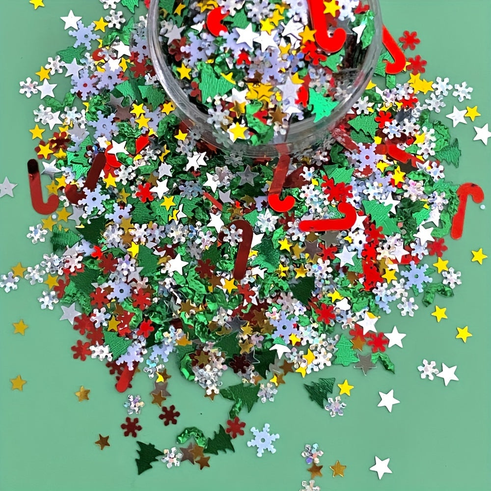 Christmas Halloween Decoration Snowflake Confetti DIY Filling 100g