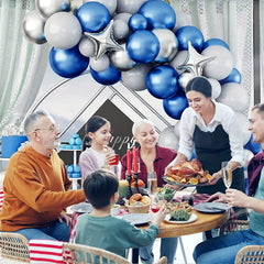 87pcs Metallic Latex Balloons Set for Party Decorations