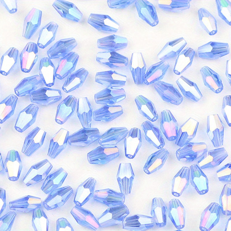 100pcs 3x6mm Double Cone AB Glass Beads for DIY Jewelry