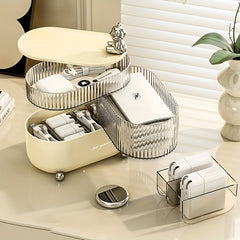Rotating Desktop Jewelry Storage Box Display Box