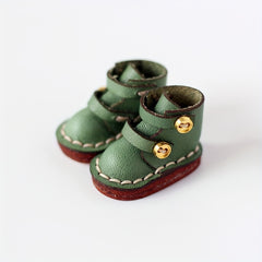 Faux Leather Boots 1 12 Scale BJD Doll Shoes Mixed Colors Non Slip Sole