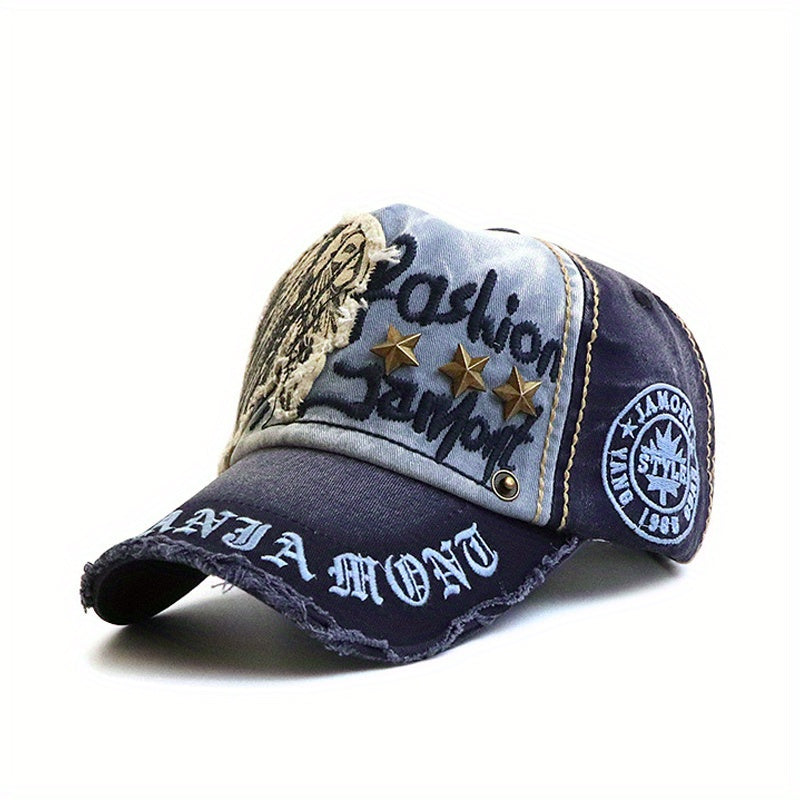 Unisex Thickened Duckbill Hat With Letter Embroidery