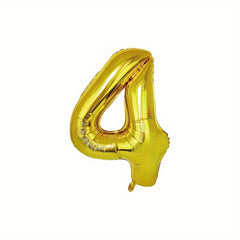 4pcs Golden Number Balloons Year Party Decoration Christmas Wedding Decor