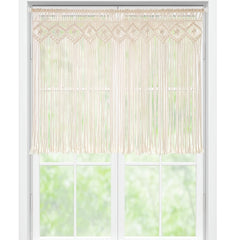 Boho Macrame Window Curtains for Kitchen Bathroom Bedroom