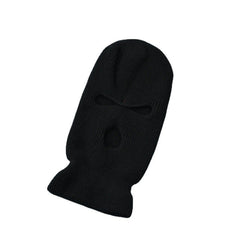 Three Hole Wool Hat Men Women Autumn Winter Outdoor Windproof Cycling