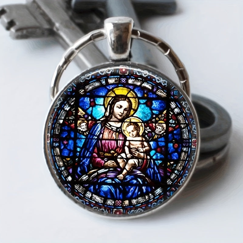 Retro Bag's Keychain Mother Child Keychain Jewelry For Bag Wallet Charm