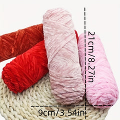 4pc Velvet Yarn for Hand Knitting Crocheting Violent Bear Doll 100g pc