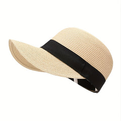 Straw Cap Equestrian Cap Daughter Summer Outdoor Travel Beach Straw Hat