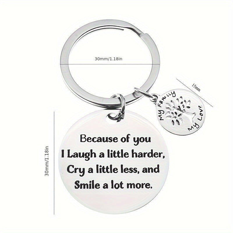 Because Of You Keychain And Christmas Special Gift