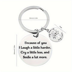 Because Of You Keychain And Christmas Special Gift