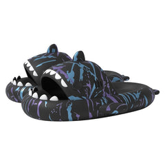 Cyber Punk Shark Slippers Cloud Slides Lightweight Non Slip Shoes